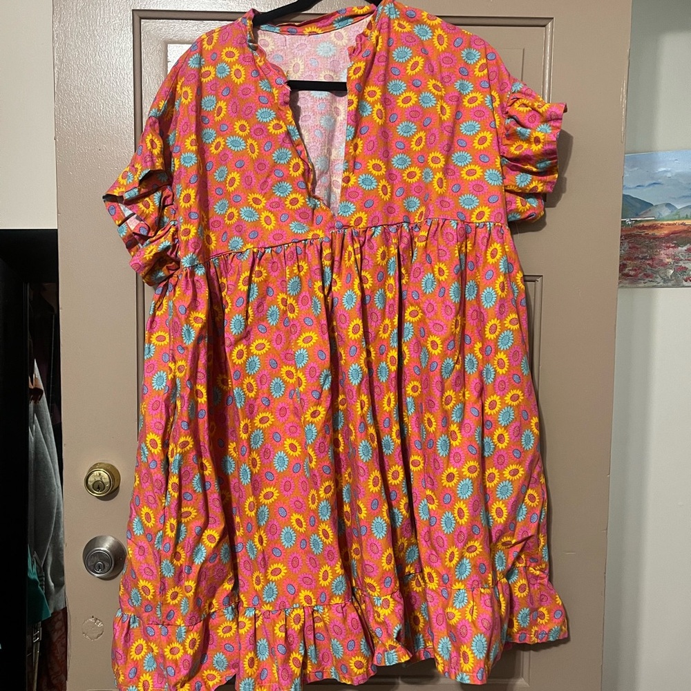 Vibrant Floral Dress